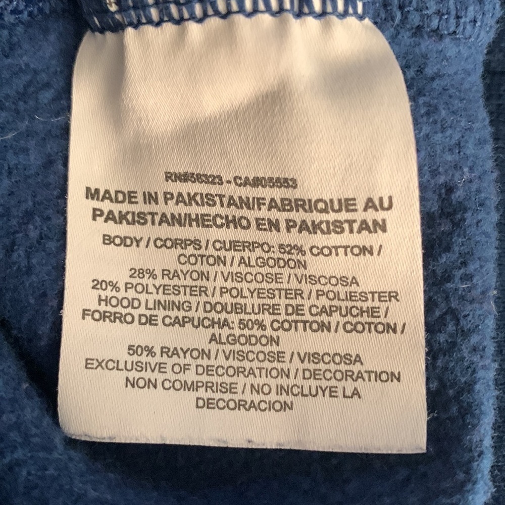 Nike  Funnel Fleece Blue Hoodie/Sweatshirt Size M #570 - Picture 9 of 12